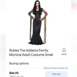 Morticia & Wednesday costumes